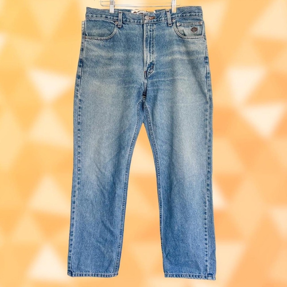 36W x 32L - Harley Davidson Vintage Jeans - Relaxed Fit, Mid Wash - Y2K Harley